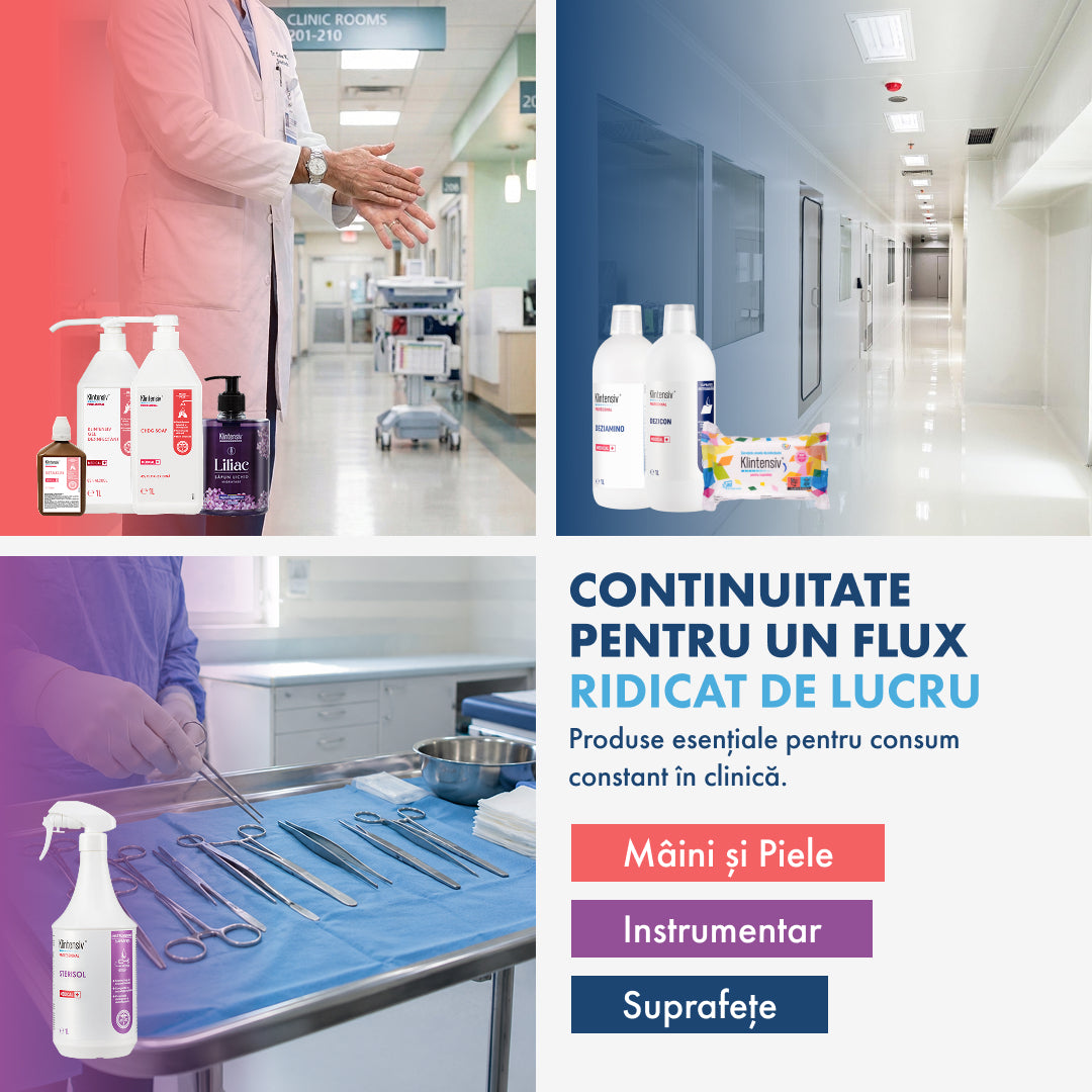 PACHETUL CLINIC SAFE - Dezinfecție și curățenie pentru clinicile medicale