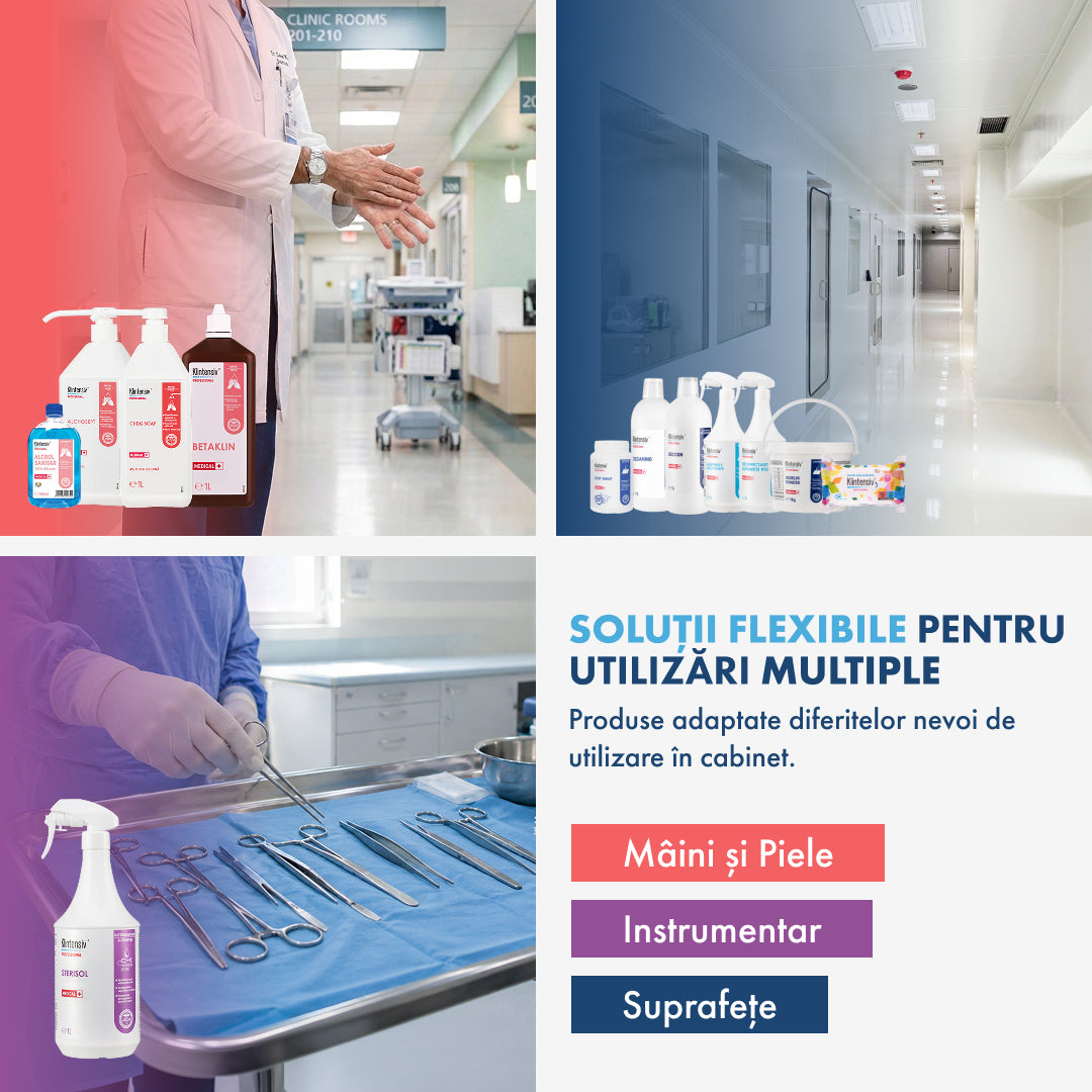 PACHETUL PRO CLEAN - curățare și dezinfectare pentru clinicile medicale