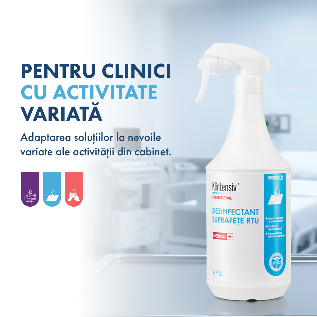 PACHETUL PRO CLEAN - curățare și dezinfectare pentru clinicile medicale