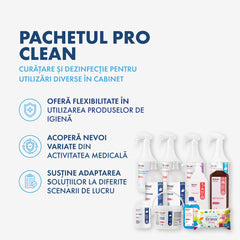 PACHETUL PRO CLEAN - curățare și dezinfectare pentru clinicile medicale