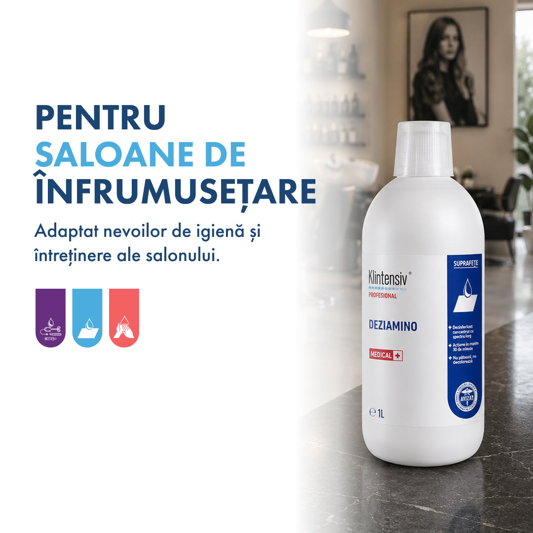 PACHET PRO SALOANE - curățare și dezinfectare pentru saloanele de cosmetică și tatuaje
