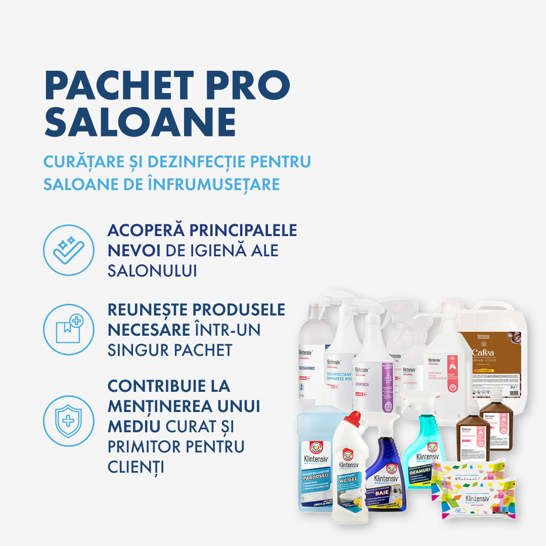 PACHET PRO SALOANE - curățare și dezinfectare pentru saloanele de cosmetică și tatuaje