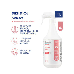 Dezidiol® Spray Dezinfectant maini si piele cu doi alcooli și clorhexidină