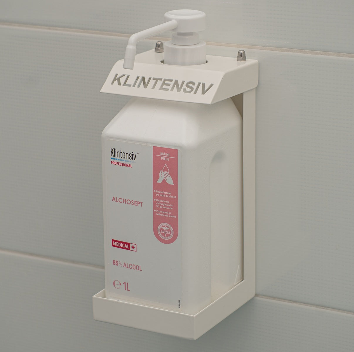 Klintensiv® – Suport metalic pentru flacon patrat