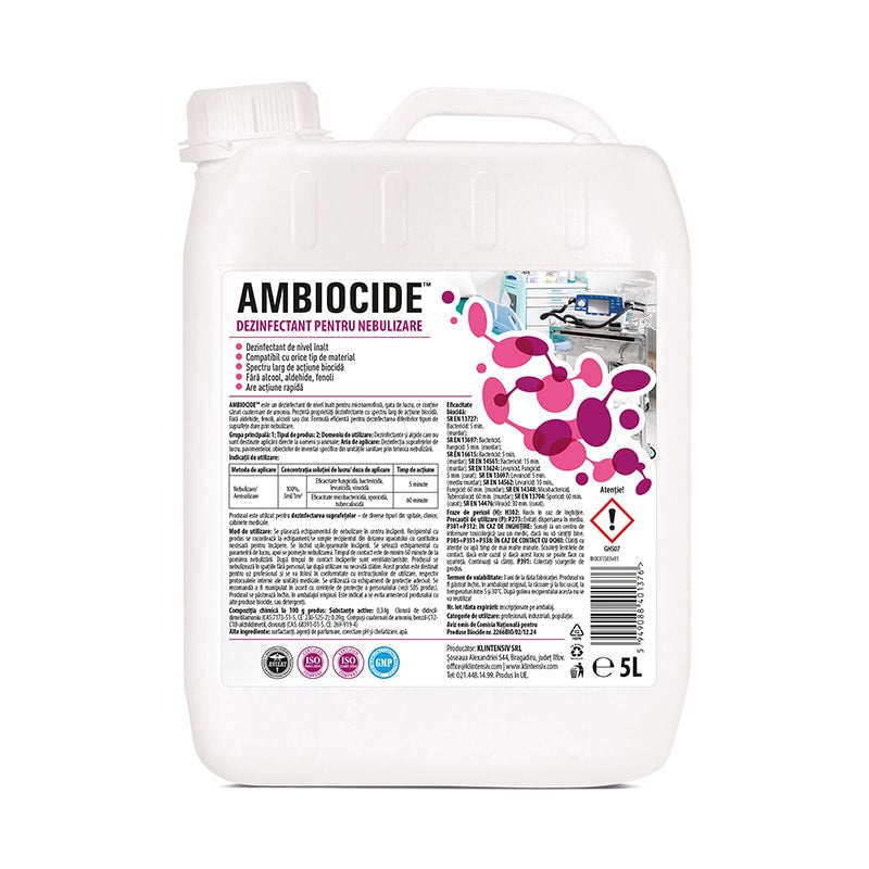 Ambiocide® dezinfectant suprafete prin nebulizare RTU