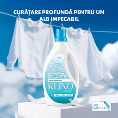 KLINO Detergent rufe, lichid enzimatic pentru țesături albe
