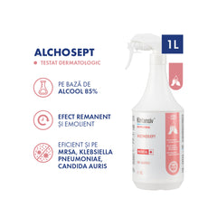 Alchosept® Dezinfectant profesional pentru mâini și piele cu alcool 85%