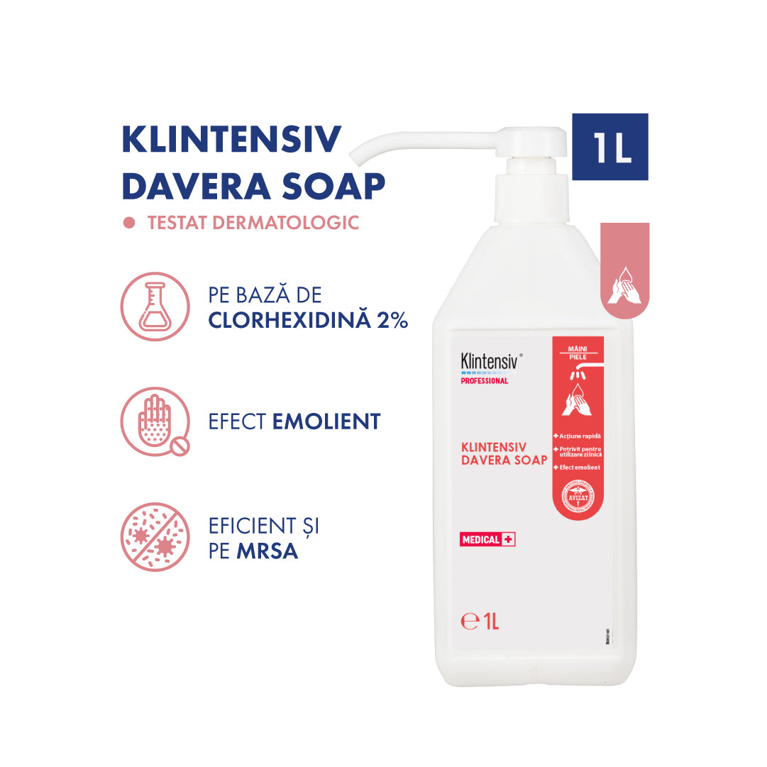 Klintensiv® Davera Soap, sapun dezinfectant clorhexidina 2%