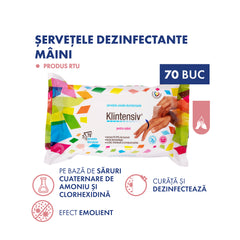 Klintensiv® servetele dezinfectante maini