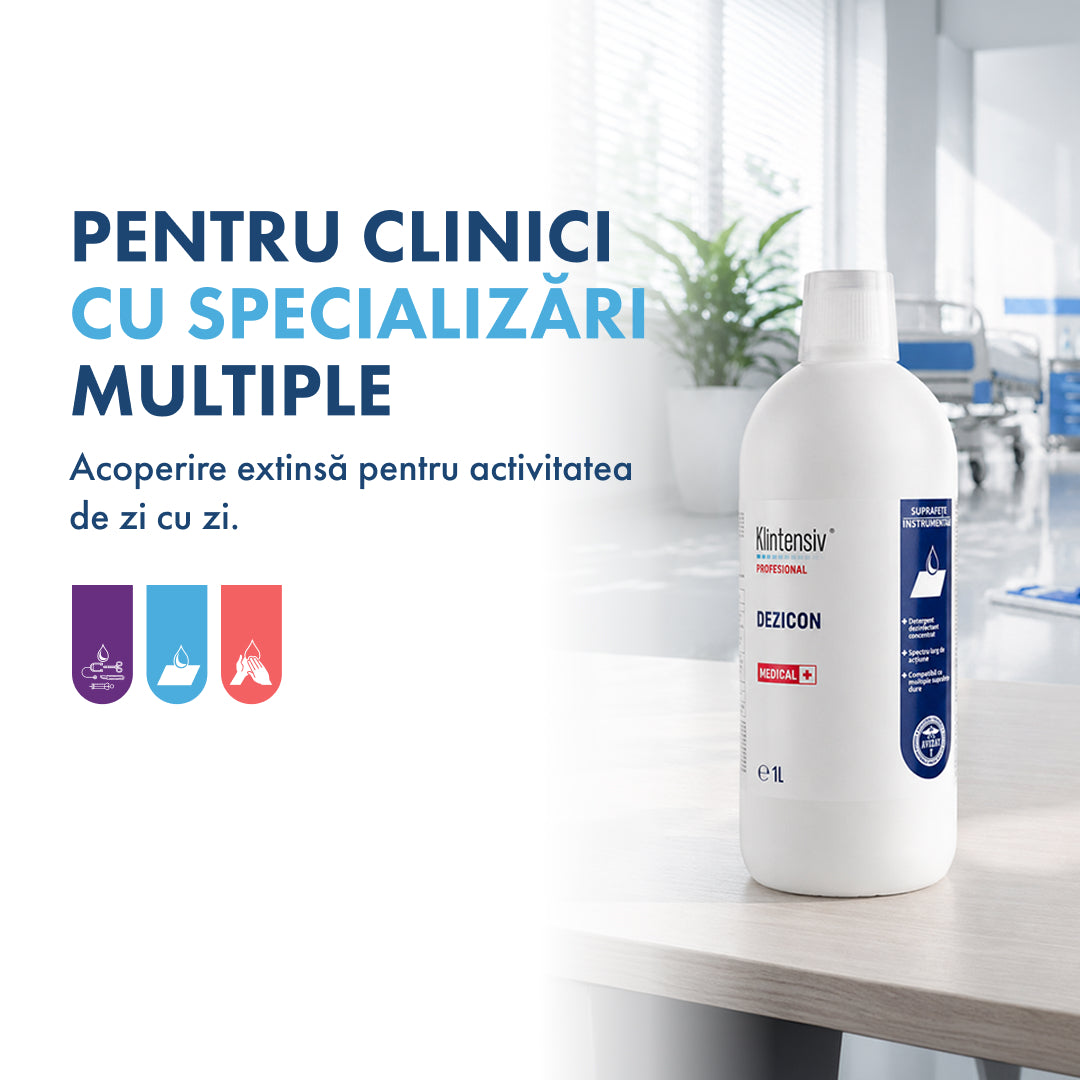 PACHETUL CLINIC COMPLETE PROTECTION - curățare și dezinfectare pentru clinicile medicale