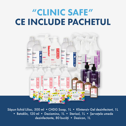 PACHETUL CLINIC SAFE - Dezinfecție și curățenie pentru clinicile medicale