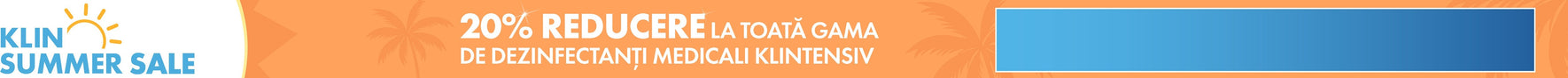 Klin Summer Sale - ultimele zile, 20% reducere la dezinfectanti medicali Klintensiv