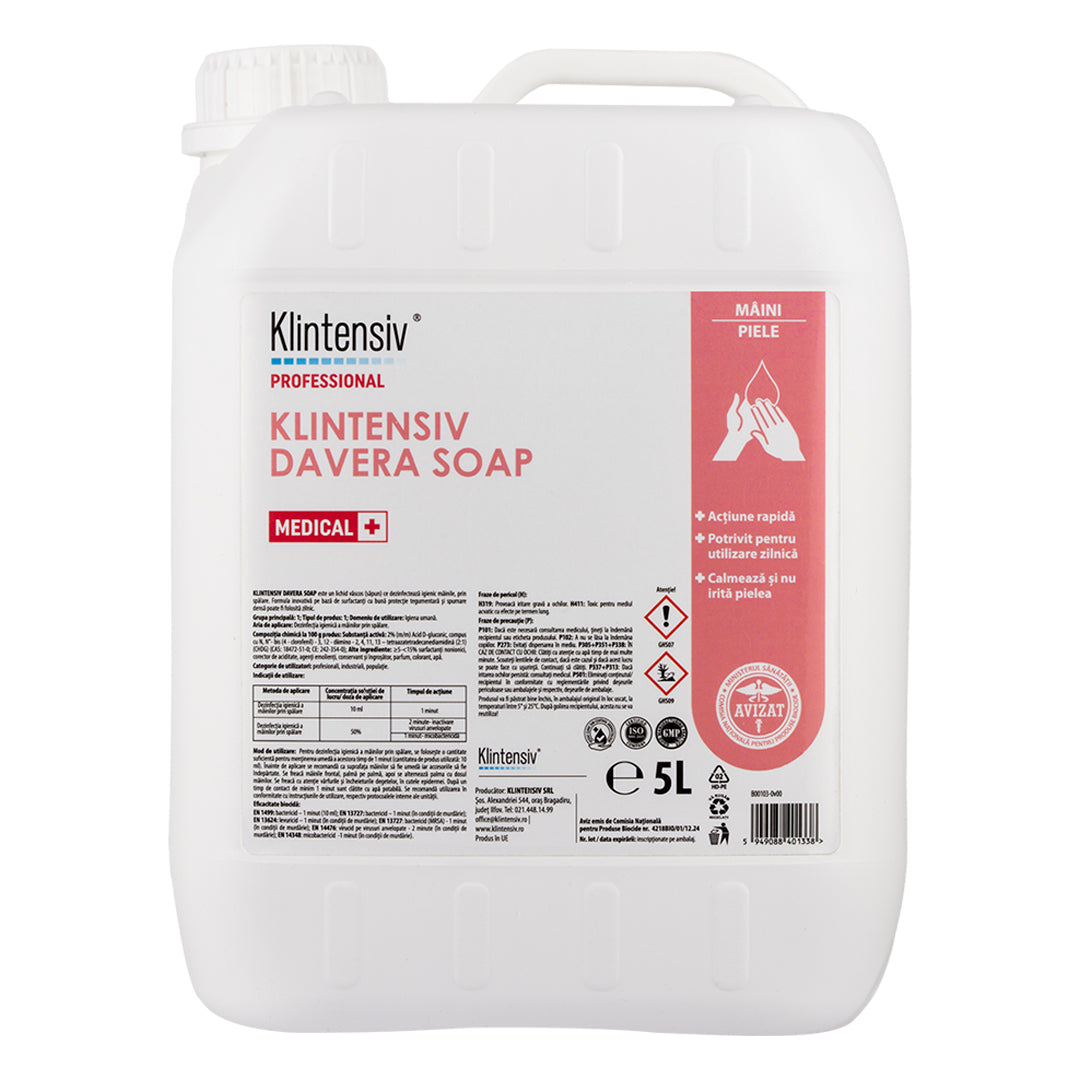 Klintensiv® Davera Soap, sapun dezinfectant clorhexidina 2%