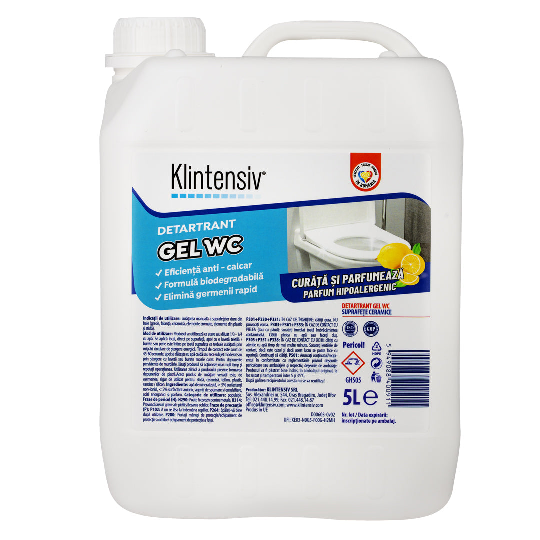 Gel Detartrant WC Suprafețe Ceramice Klintensiv®