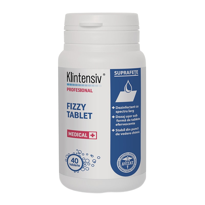 Klintensiv® Fizzy Tablet dezinfectantul efervescent TP3
