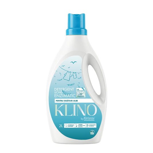 KLINO Detergent rufe, lichid enzimatic pentru țesături albe