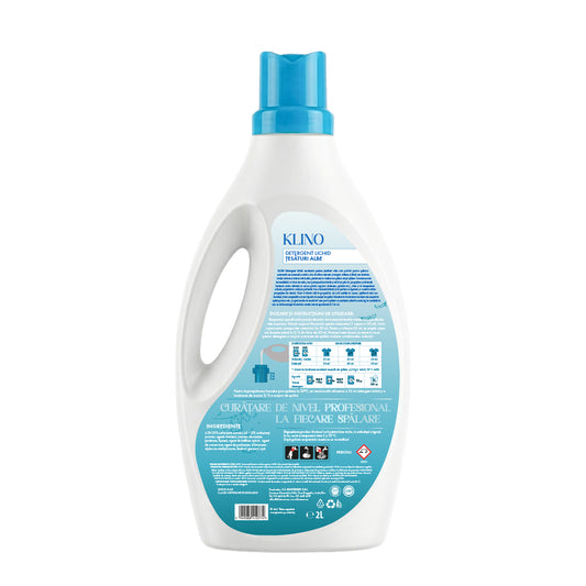 KLINO Detergent rufe, lichid enzimatic pentru țesături albe