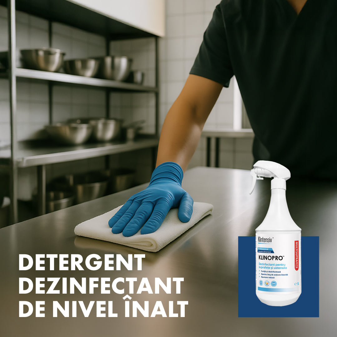 KlinoPro® detergent dezinfectant gata de utilizare pentru suprafețe și pavimente