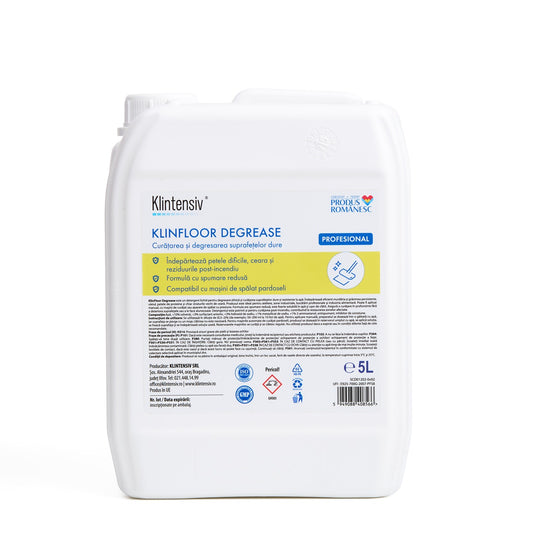 Klintensiv® KLINFLOOR DEGREASE - Degresant profesional pardoseli concentrat