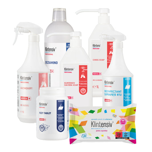 PACHETUL MED SAFE – curățare și dezinfectare pentru cabinetele medicale