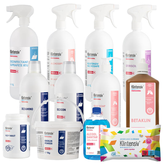 PACHETUL PRO CLEAN - curățare și dezinfectare pentru clinicile medicale