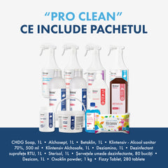 PACHETUL PRO CLEAN - curățare și dezinfectare pentru clinicile medicale