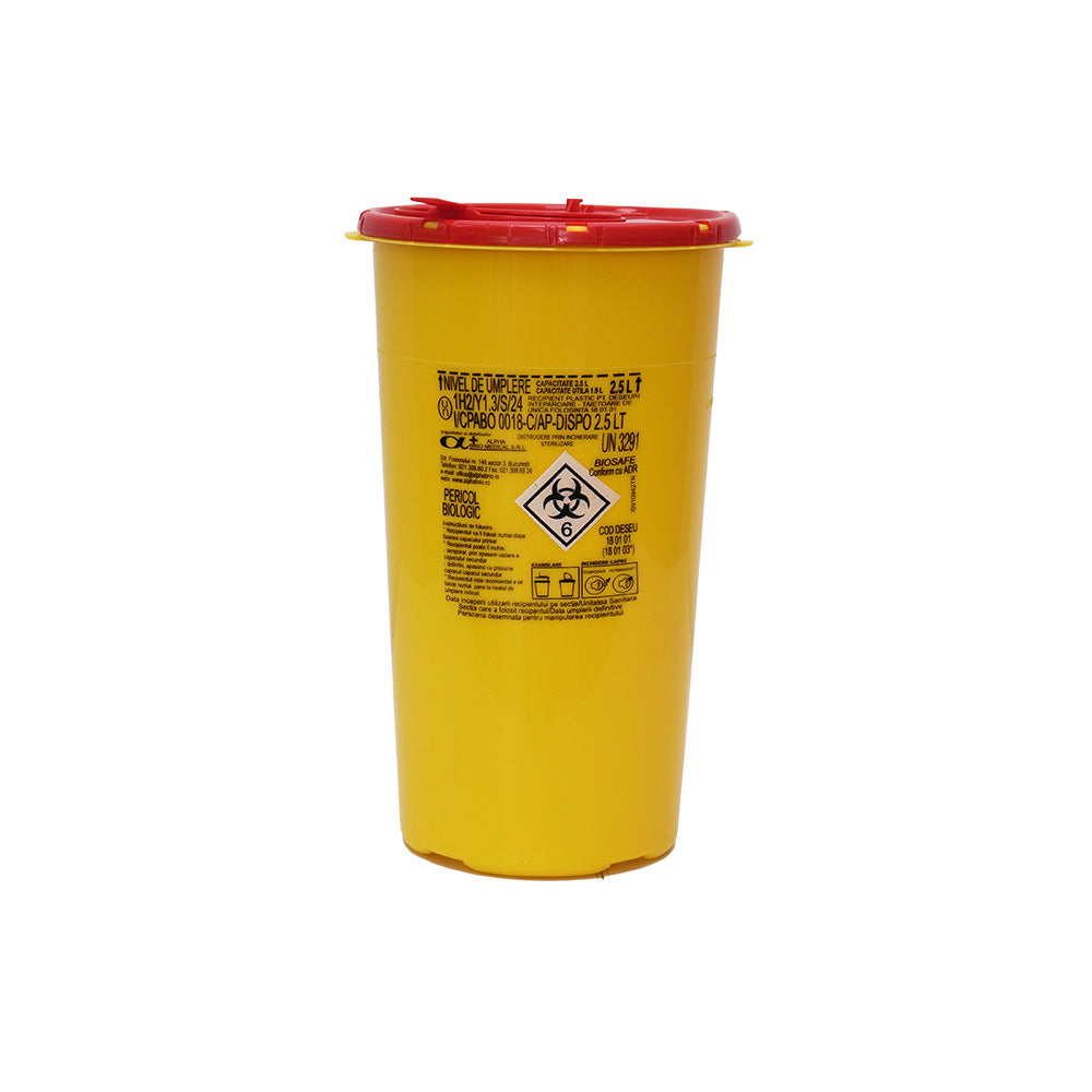 Recipiente pentru înțepătoare și tăietoare – Biosafe Line