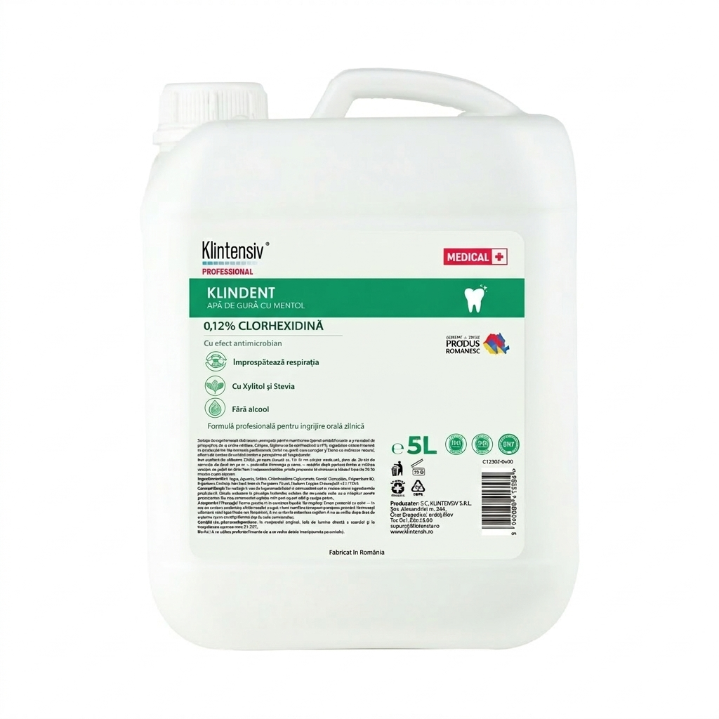 KLINDENT Apă de gură profesională cu Clorhexidină 0,12%