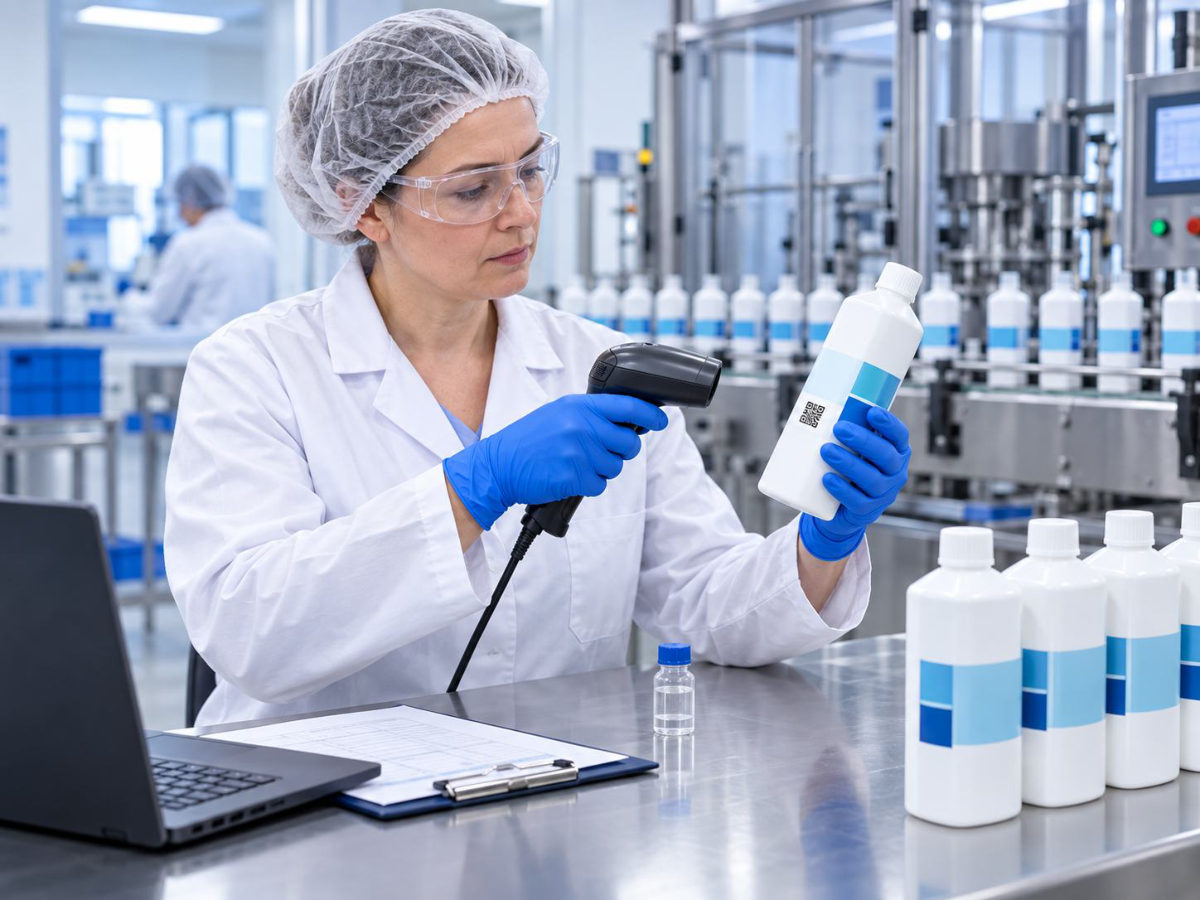 Verificarea și scanarea loturilor de produse pe linia de producție