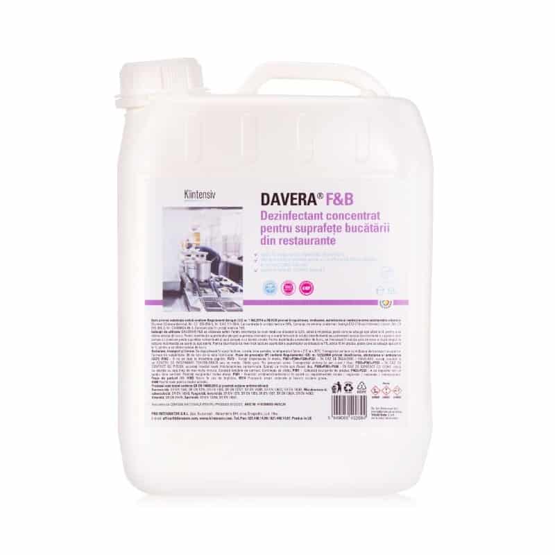 Davera® f b - dezinfectant concentrat pentru suprafetele din bucatariile restaurantelor, 5 litri