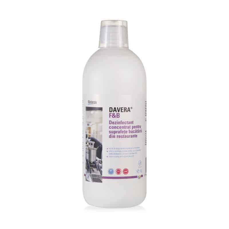 Davera® f&b - dezinfectant concentrat pentru suprafetele din bucatariile restaurantelor, 1 litru