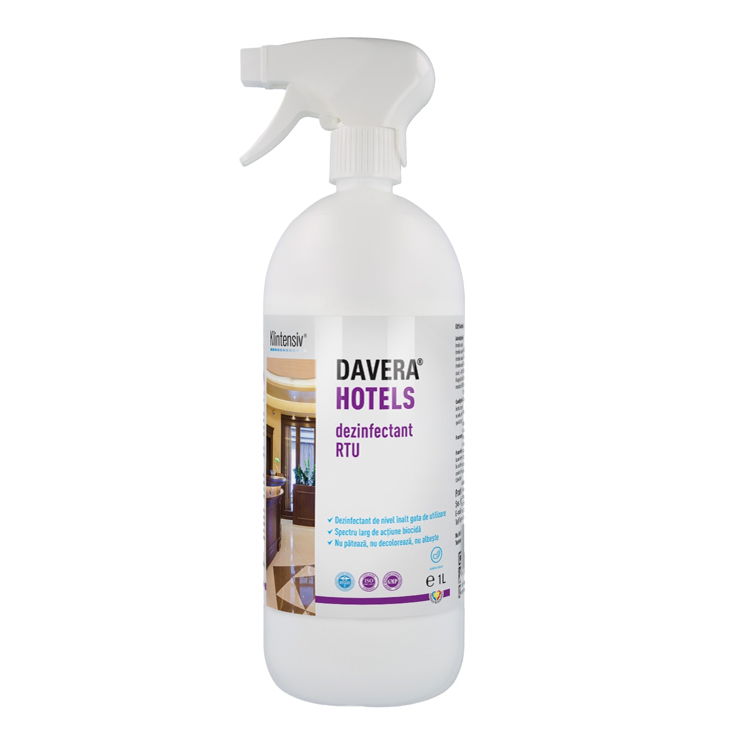 Davera® hotels - dezinfectant rtu, 1 litru