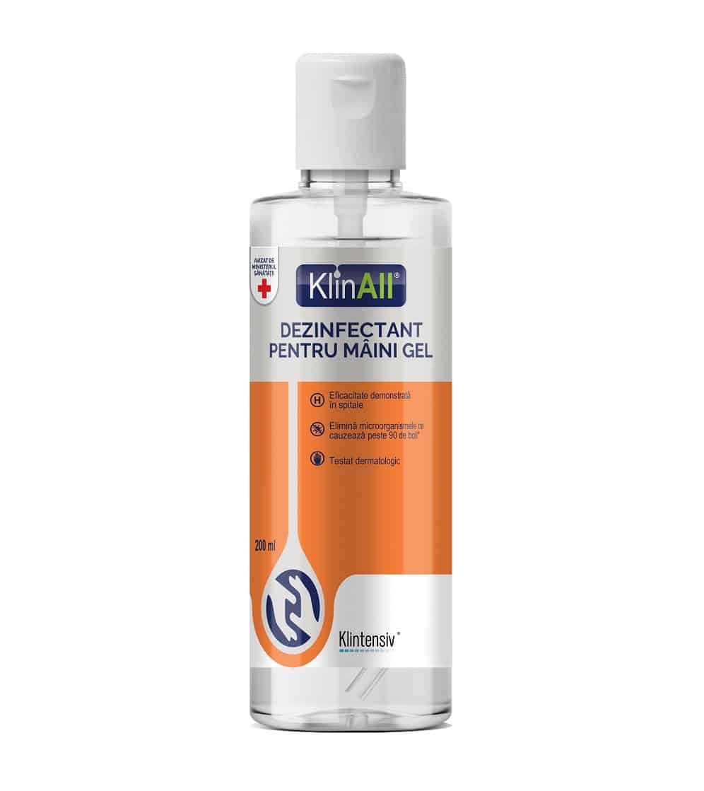 Klinall® - gel dezinfectant maini, 200 ml
