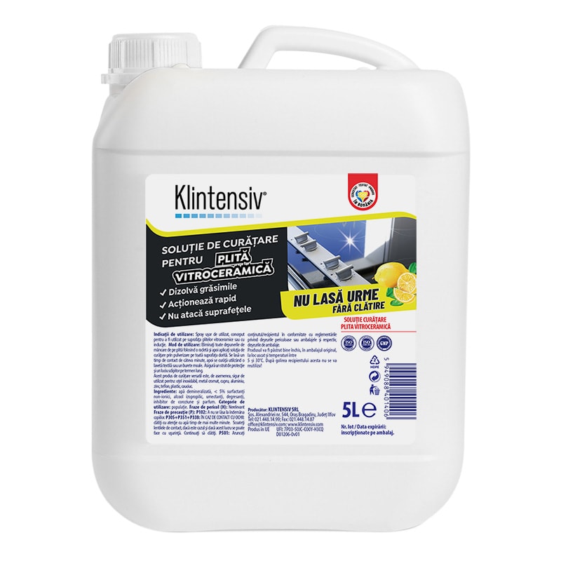 Klintensiv - Solutie plita vitroceramica, 5 litri