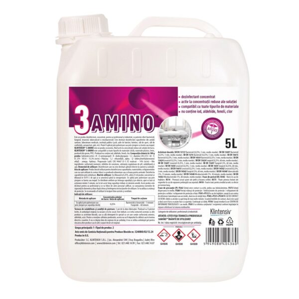 - KLINTENSIV® 3-Amino - Dezinfectant concentrat pentru suprafete, 5 litri