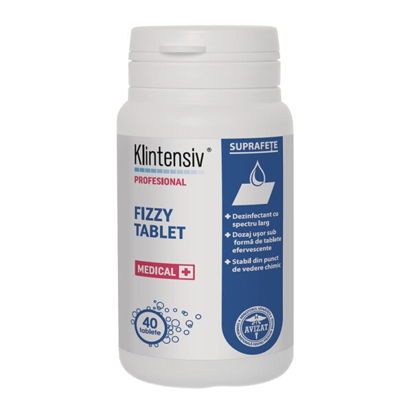 - KLINTENSIV® Fizzy Tablet - Dezinfectant clorigen, 280 tablete