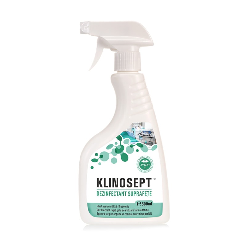 Klinosept® - dezinfectant rapid pentru suprafete rtu - pe baza de alcool, 500 ml