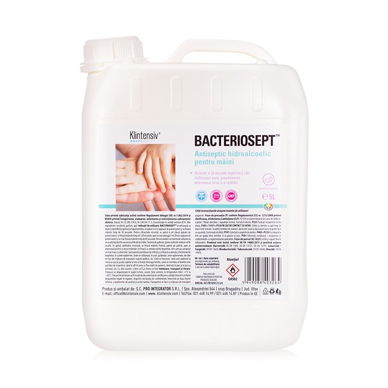 Bacteriosept® - antiseptic hidroalcoolic pentru maini, 5 litri