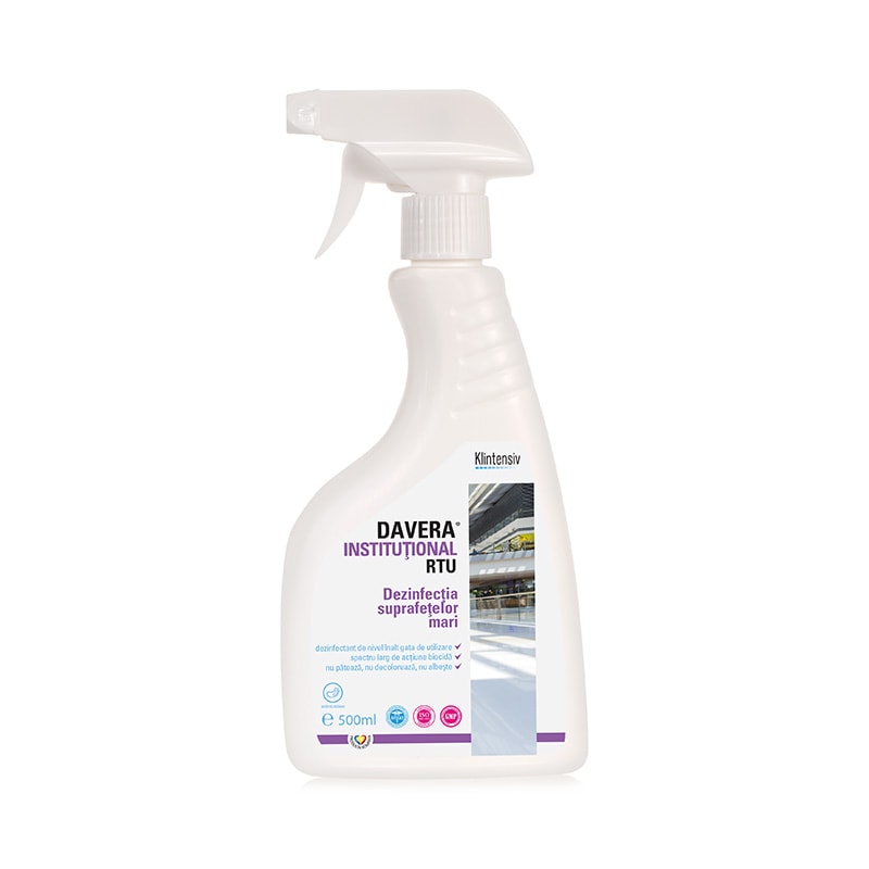Klintensiv - Davera® institutional rtu - dezinfectant suprafete mari, 500 ml