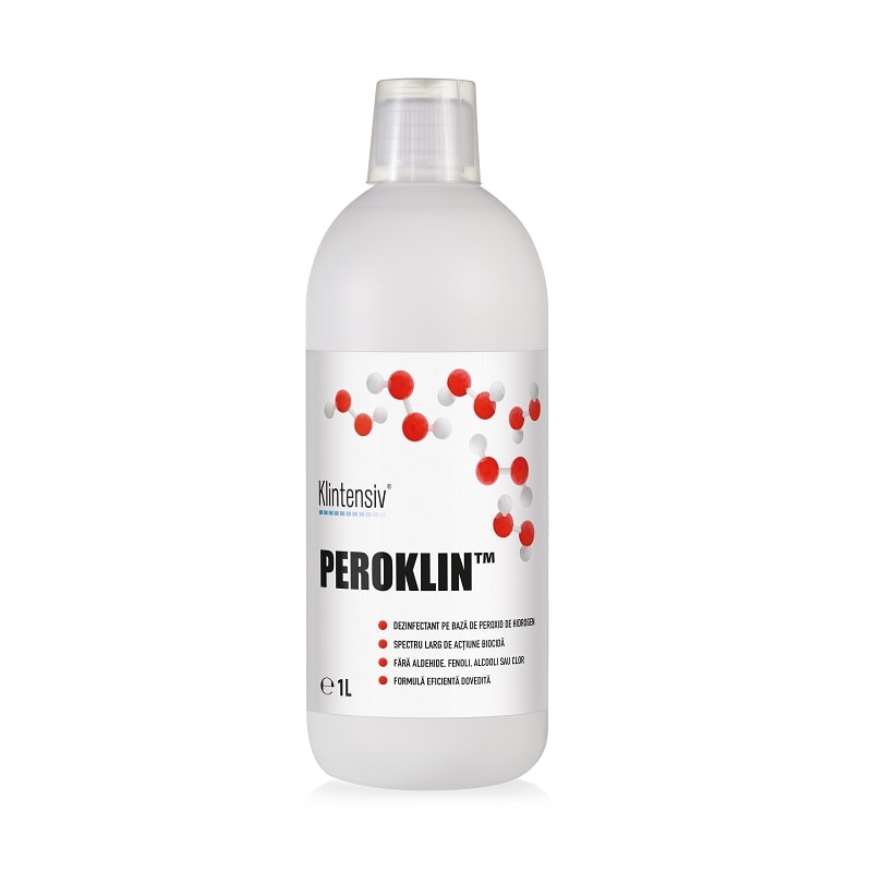 Peroklin® - dezinfectant pe bază de peroxid de hidrogen, 1 litru