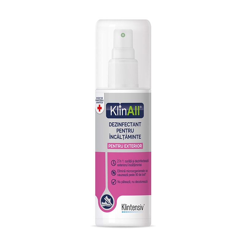 KLINALL® dezinfectant spray pentru exteriorul incaltamintei 100ml