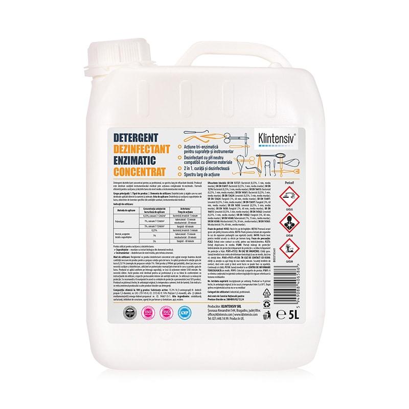 Detergent dezinfectant enzimatic concentrat 5 litri