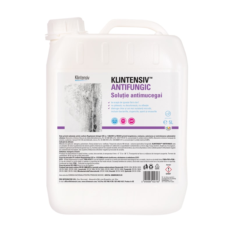 KLINTENSIV® ANTIFUNGIC - Solutie antimucegai, 5 litri