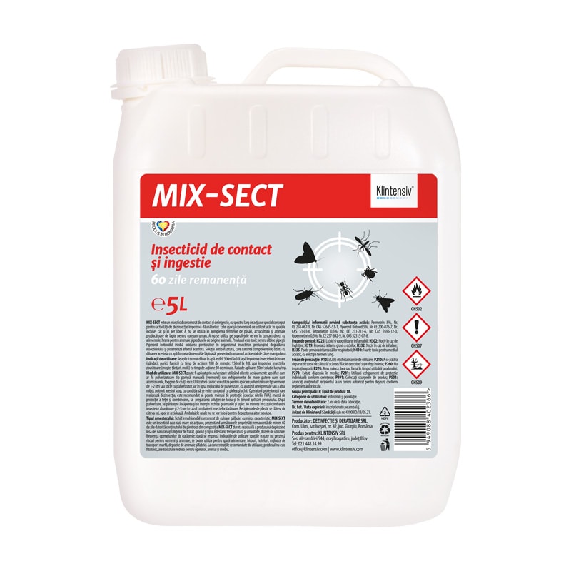 MIX-SECT insecticid concentrat, 5 litri