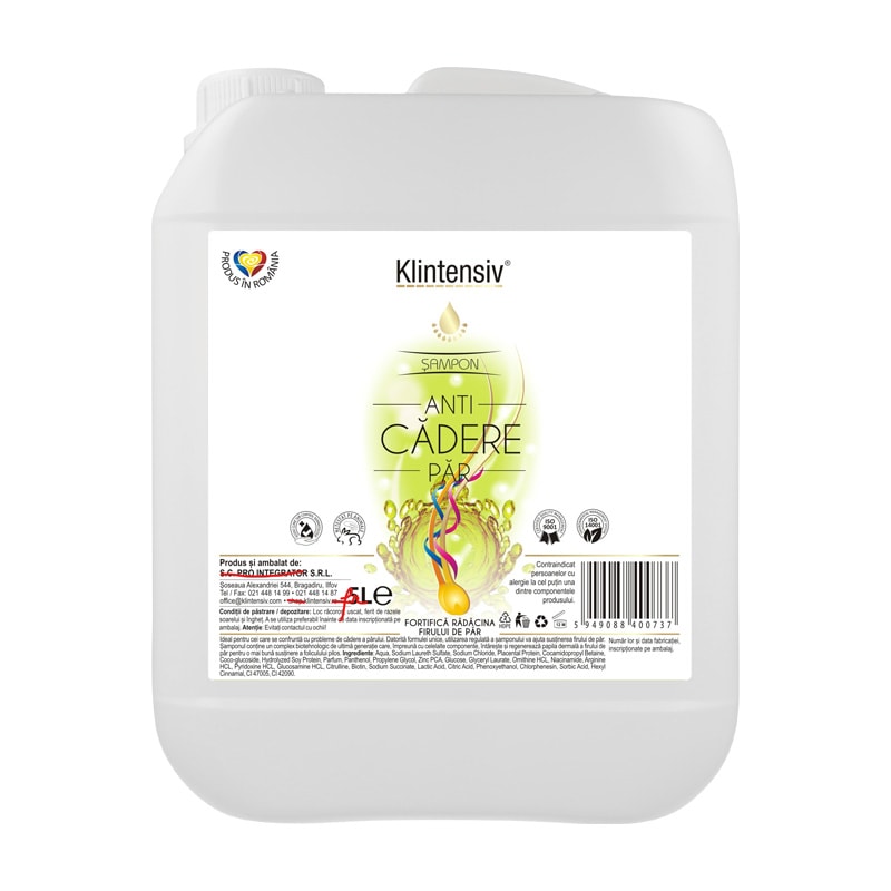 Klintensiv - Sampon anticadere par, 5 litri