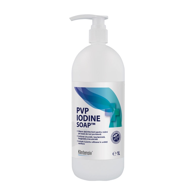 KLINTENSIV® PVP Iodine Soap 7,5% sapun igienic si chirurgical, 1 l