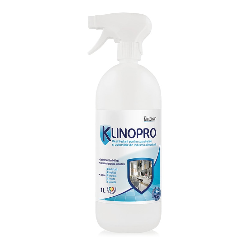 Klintensiv - Klinopro - dezinfectant pentru suprafete si ustensile, 1 litru