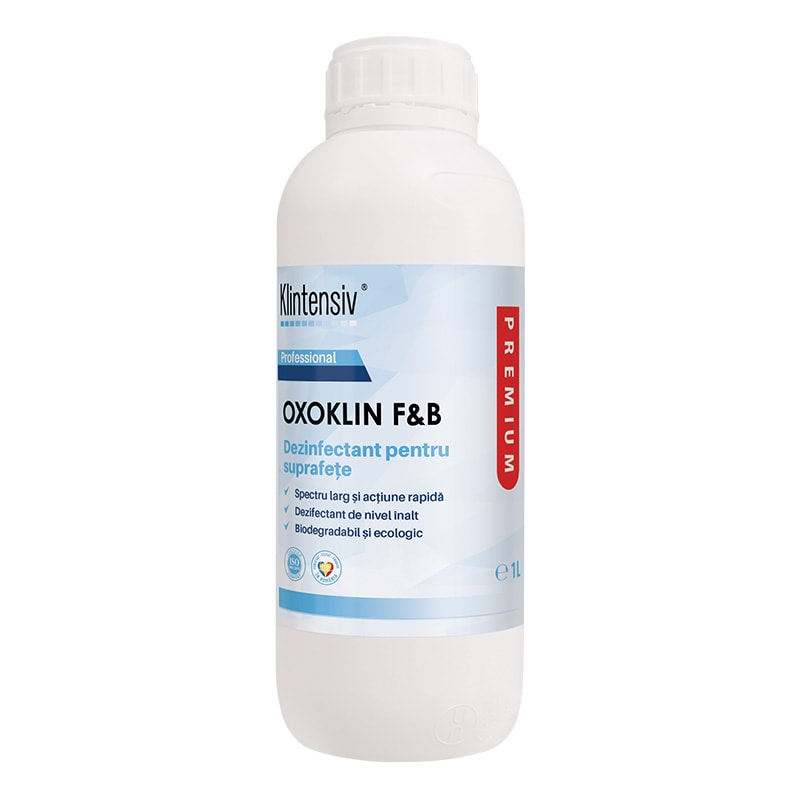 - OXOKLIN F&B, dezinfectant PROFESIONAL pentru suprafete, 1 litru