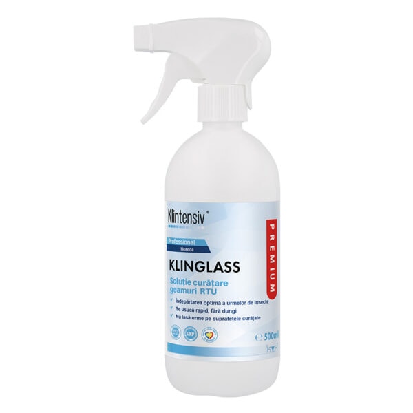 - Klinglass RTU soluție PROFESIONALĂ pentru curățare geamuri, 500 ml