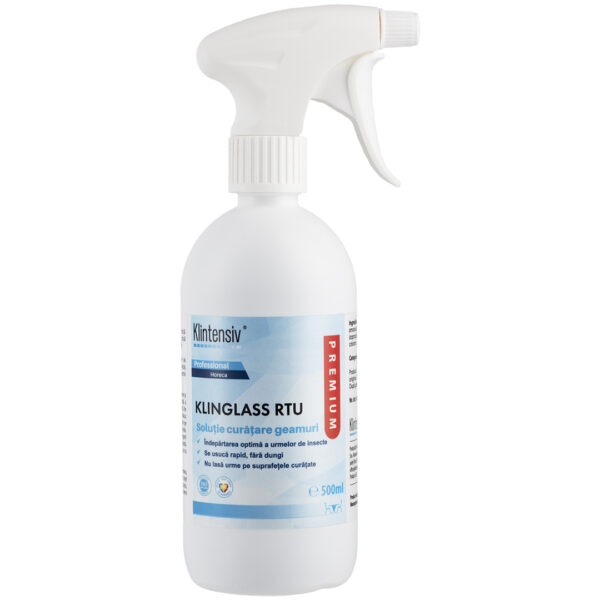 - Klinglass RTU soluție PROFESIONALĂ pentru curățare geamuri, 500 ml